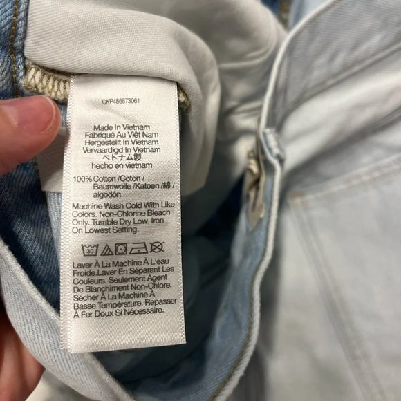 Madewell The '90s Mid-Length Jean Short in Pearlman Wash 31 new without tags - Picture 14 of 14